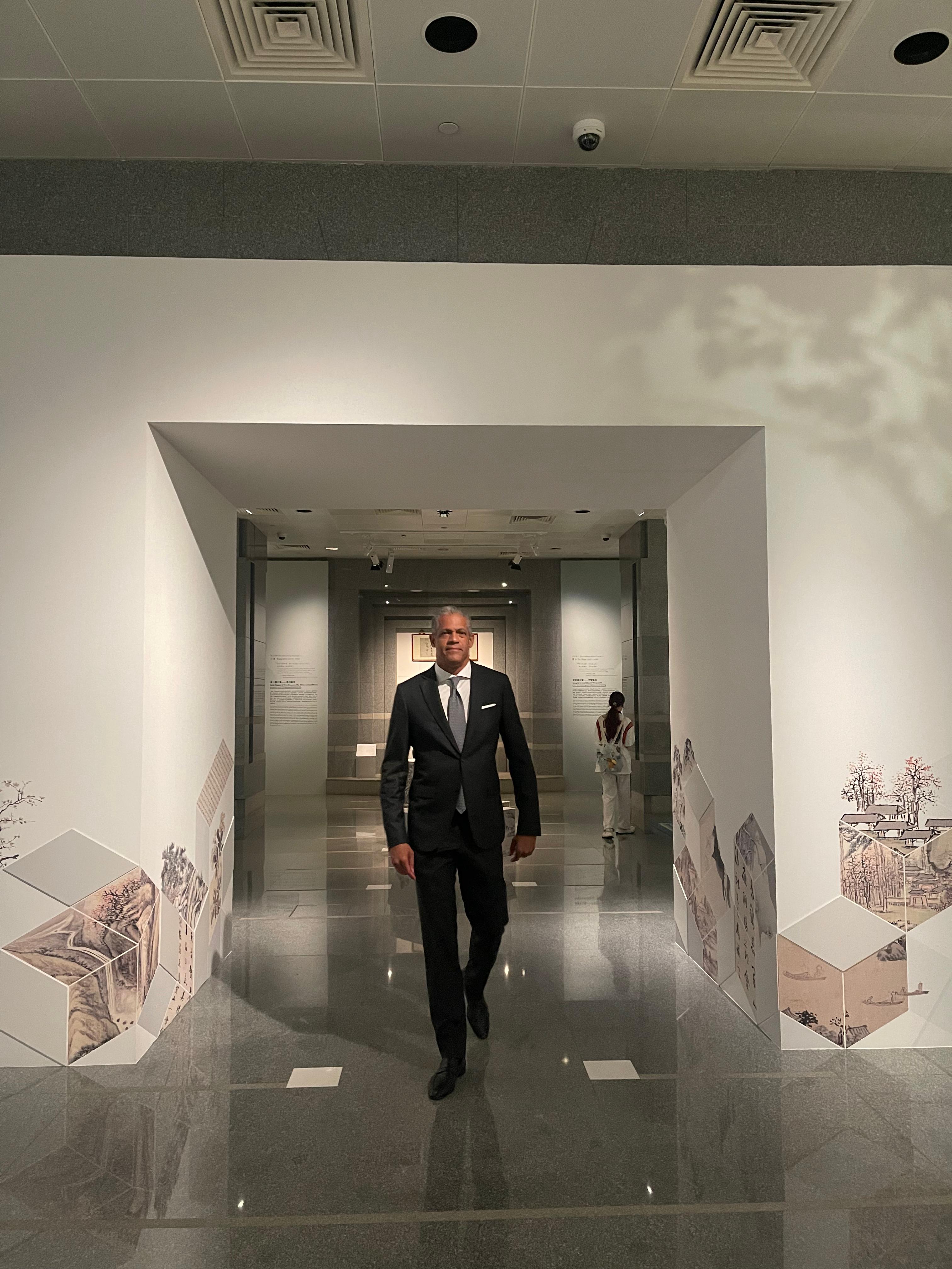 A private gallery corridor
